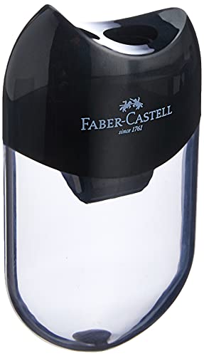 Faber-Castell Temperamatite A 2 Fori Con Serbatoio Colore Nero - Espositore Da