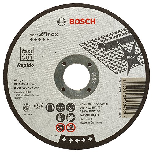 Bosch Accessories Corte Recto Best Inox-Rapido: 125X0,8Mm