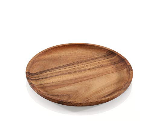 Zassenhaus M055993 Piatto Da Portata In Legno Di Acacia, Vassoio, Piatto In Legno, Naturale, 12 Pollici