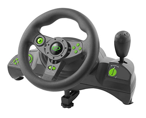 Esperanza Egw102 Gaming Controller Steering Wheel Pc Playstation 3 Digital Usb Black Green