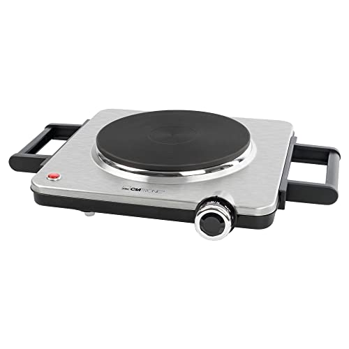 Clatronic® Piano Cottura Elettrico Da 1500 W, 1 Piano Cottura Per Cucina, Ufficio O Campeggio, Piastra Elettrica Con Regolazione Continua Della Temper