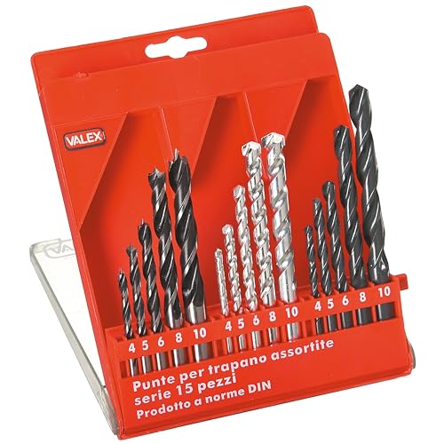 Valex Punte Assortite Serie, 75Mm-130Mm Lunghezza, 15 Pezzi