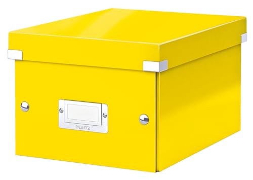 Leitz Click & Store Wow Scatola Archivio Piccola, Per Riporre E Trasportare Documenti A5 E Oggetti Di Piccole Dimensioni, Adatta A Casa E Ufficio, Gia