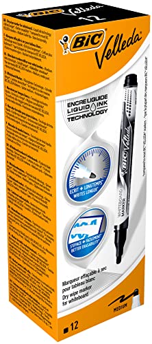 Bic 902088 – Bic Velleda Whiteboard Marker Liquid Ink Pocket 902088 – (Pk12)