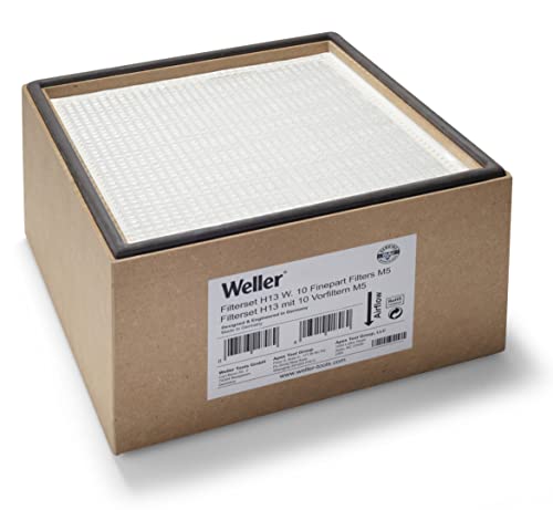Weller T0058762701 - Set Di Filtri Per 2, Zero Smog El, Wfe 2Es, Filtro Compatto (L X P X A) 285 X 285 X