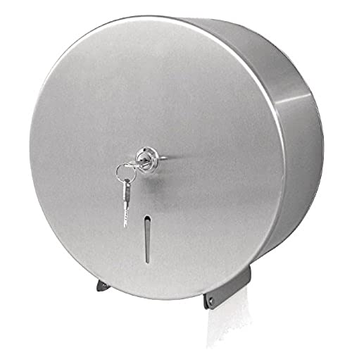 Jantex Stainless Steel Jumbo Roll Tissue Dispenser 270 X 260 X 218 Mm Igienico