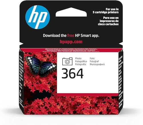 Hp 364 Cb317Ee, Cartuccia Originale Hp Da 130 Pagine, Compatibile Con Le Stampanti Hp Photosmart 5510|5520|5525|6510|6520|7510|7520|B8550|C5380|C6380|