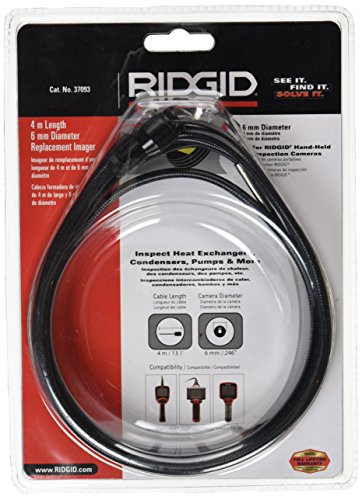 Ridgid 37093 Testa Della Telecamera Da 6 Mm Con Un Cavo Da 4 Metri, Testa Della Videocamera, Ricambi Ridgid Seesnake