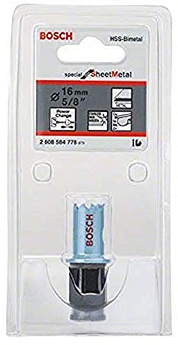 Bosch Professional 1X Sega A Tazza Special For Sheet Metal (Per Lamiere Di Acciaio Inossidabile, Lamiere Di Acciaio, Ø 16 Mm, Accessori Per Foratrice)