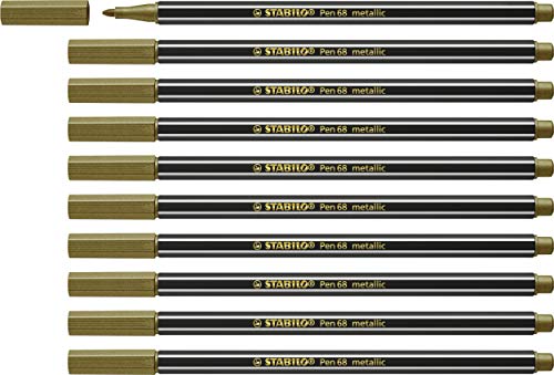 Pennarello Premium Metallizzato - Stabilo Pen 68 Metallic - Oro