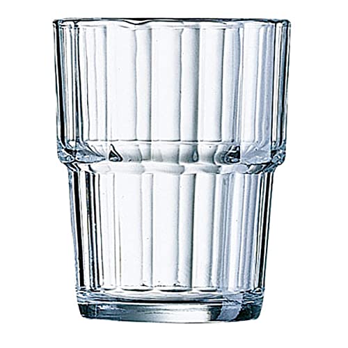Arcoroc Arc 61697 Norvege - Set Di 6 Bicchieri Per Acqua, Succo, 250 Ml, In Vetro Trasparente