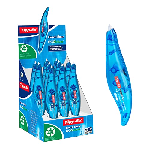 Bic Correction Tape Roller Pen Pack Of 10 Pieces, 11Tip8104755 (Pack Of 10 Pieces Disposable 5Mm X 6M)