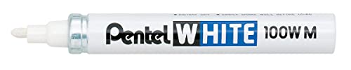 Pentel X100W Marcatore Permanente A Vernice Punta Media, 3.9 Mm