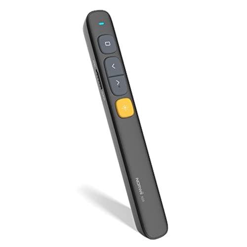 Norwii N29 Presentatore Wireless, Presenter Wireless Per Presentazione Powerpoint Da 2.4Ghz, Penna Telecomando Senza Fili Per Cambio Slides Powerpoint