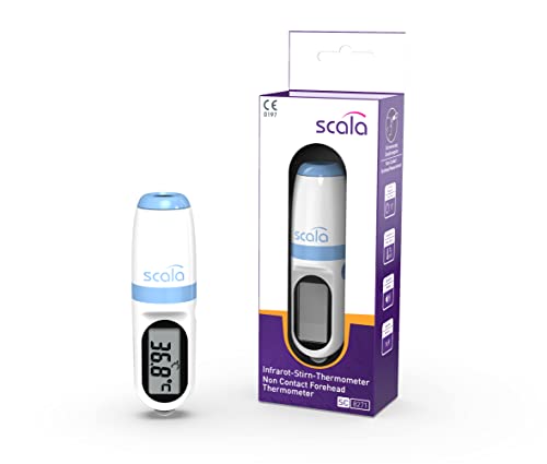 Scala Sc 8271 Termometro Digitale Febbre Medico, Corpo Frontale Senza Contatto Infrarossi