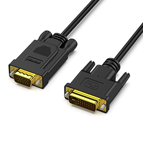 Benfei Cavo Da Dvi-D A Vga, Dvi-D 24+1 A Vga, Maschio A Maschio Placcato Oro Cavo 1,8 Metri