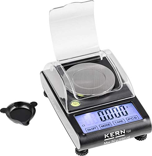 Kern Tgd 50-3C - Bilancia Tascabile, Portata Massima 50 G, 0.001 G, Funzionamento A Batteria