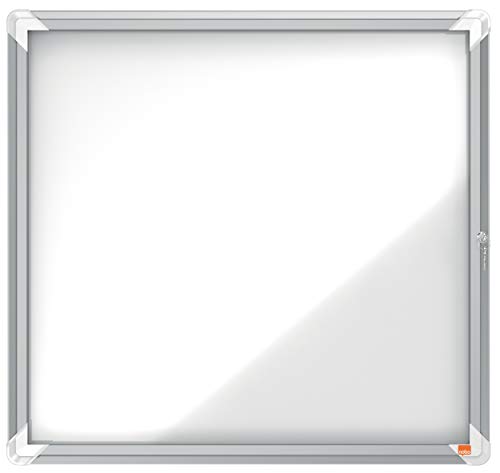 Nobo Bacheca Magnetica Per Esterno Con Serratura, 6 X A4, Gamma Premium Plus, Bianco, 1902578