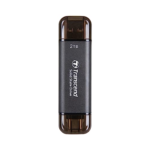 Transcend Ts2Tesd310C - Unità Ssd Esterna Portatile Usb-C & Usb-A 2 Tb Esd310C Usb 10Gbps