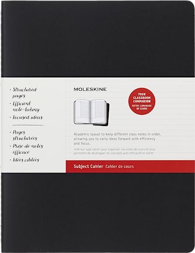 Libreta Cahier Xxl 160H Asignatura T/B Negro/Marron Kraft