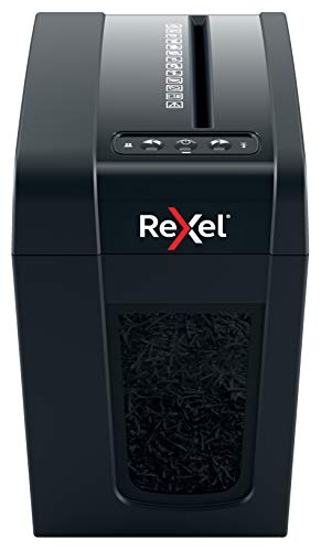 Rexel Secure X6-Sl Whisper-Shred, Distruggidocumenti Manuale Personal, 7-6 Fogli A4 (70-80 Gr/Mq), Taglio A Frammenti, Sicurezza P-4, Capacità 10 Litr