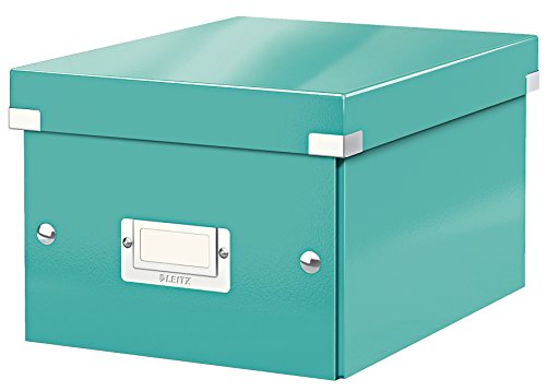 Leitz Click & Store Wow Scatola Archivio Piccola, Per Riporre E Trasportare Documenti A5 E Oggetti Di Piccole Dimensioni, Adatta A Casa E Ufficio, Blu