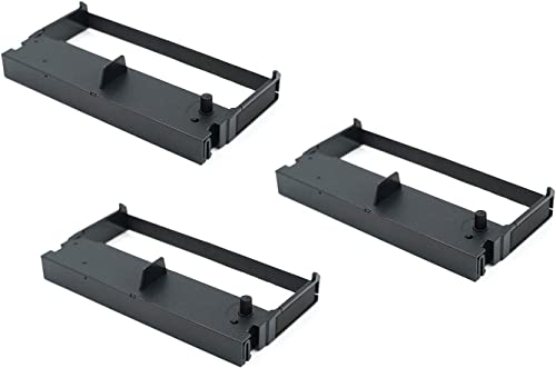 Printerfield Ink Ribbon Ricambio Di Inchiostro In Inchiostro Da 3 Confezioni Per Erc32 - Nero