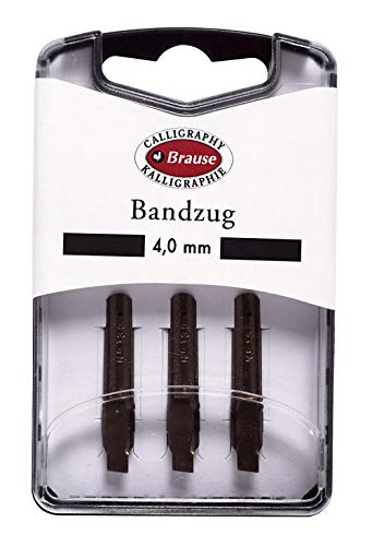 Brause 318040B - Confezione Di 3 Pennini In Metallo Bandzug 4 Mm