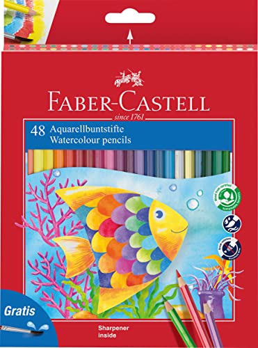 Faber-Castell 114448 Matita Colorata, 48 Pezzi