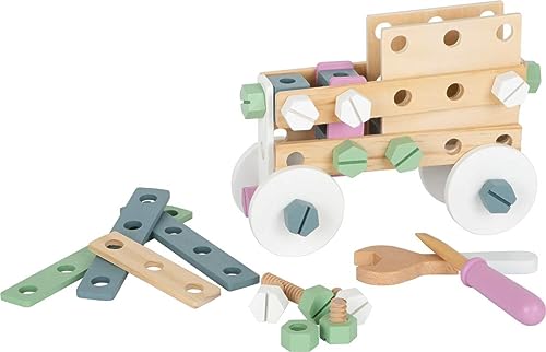 Small Foot 11875 Nordic In Legno, Set Da Costruzione Creativo Con Attrezzi E Accessori, Dai 3 Anni Toys, Multicolore