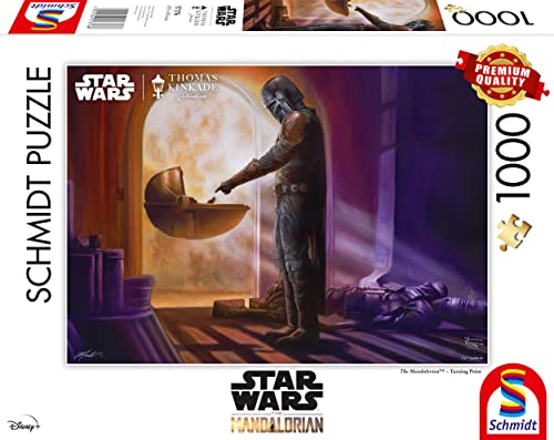Schmidt Spiele 57386 Thomas Kinkade, The Mandalorian, Turning Point, Puzzle Da 1000 Pezzi, One Size, 57376