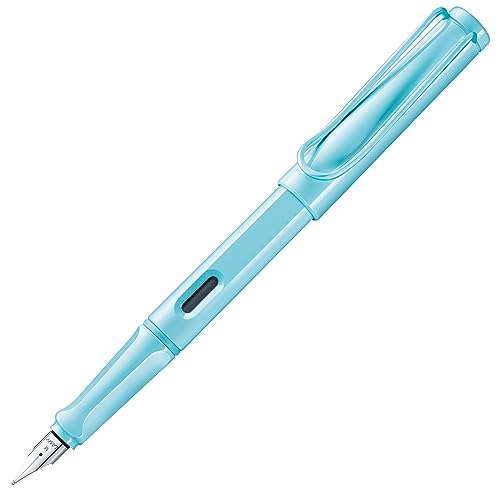 Lamy Safari - Penna Stilografica Moderna In Robusta Plastica Asa, Con Manico Ergonomico E Molla In Acciaio, Con Cartuccia D'Inchiostro T 10, Colore: B