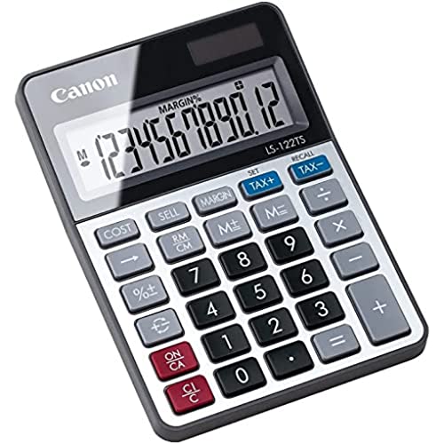 Canon Calcolatrice De Bureau Ls-122 Ts, Alimentazione Solaire