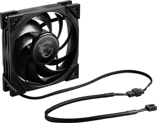 Msi Meg Silent Gale P12 Ventola Per Pc, 1X 120 Mm, 0 Rpm Mode, 4-Pin Connector
