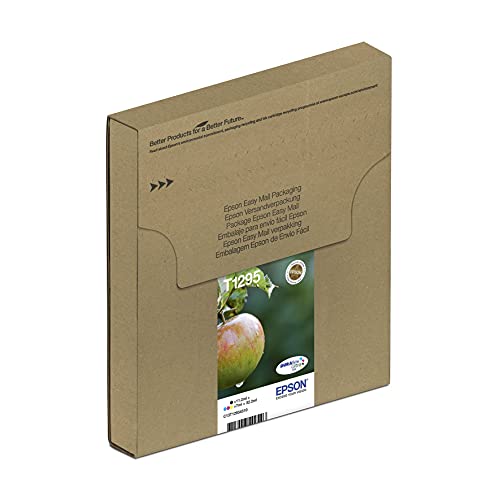 Epson T129 Serie Mela, Cartuccia Originale Getto D'Inchiostro Durabrite Ultra, Formato Standard, Multipack 4 Colori