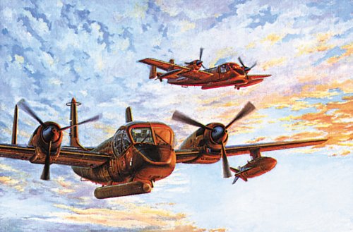 Roden 410 Model Kit Grumman Ov-1B / Ov-1C Mohawk