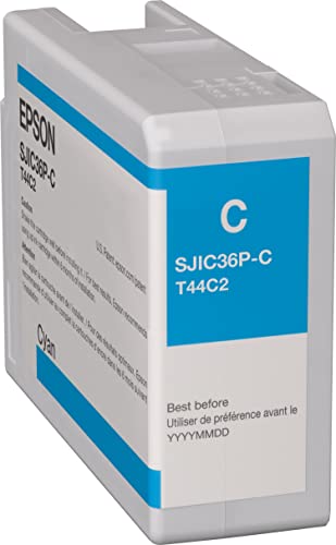 Epson Sjic36P(C): Ink Cartridge For Colorworks C6500/C6000 (Cyan)