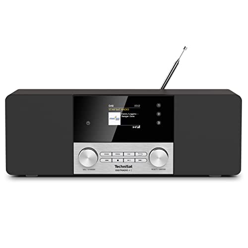Technisat Digitradio 4 C - Radio Digitale Stereo (Dab+, Fm, Display A Colori Oled, Streaming Audio Bluetooth, Presa Per Cuffie, Ingresso Aux, Radiosve