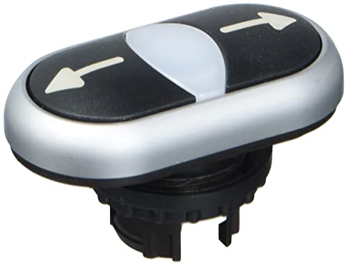 Eaton 216710 - Pulsante A Doppia Pressione, Con Segnalatore Di Luce, Nero/Bianco/Nero, Simbolo Freccia