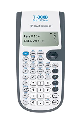 Texas Instruments Calcolatrice Scientifica Multiview Ti-30Xb, Grigia, Bianca