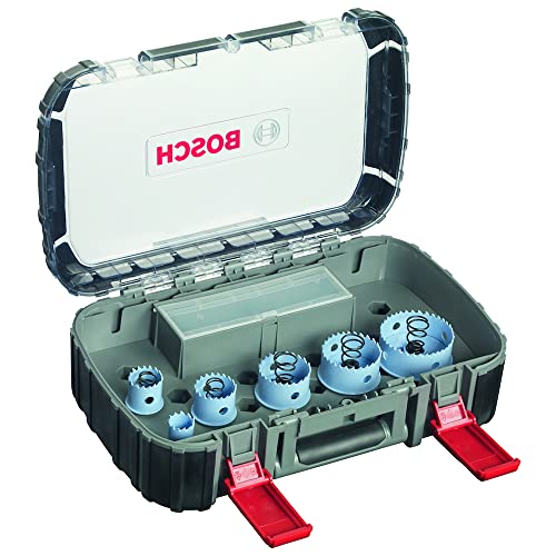 Bosch Professional Set Di Seghe Da 9 Pz. A Tazza Special For Sheet Metal (Per Metalli E Acciaio Inox, Ø 22-64 Mm, Accessorio Foratrice)