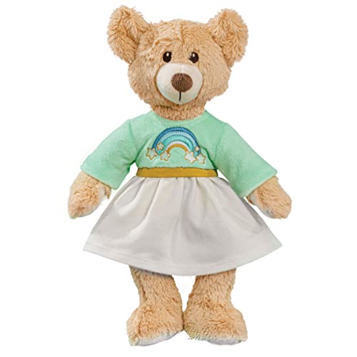 Heless 6Orsacchiotto Coccoloso Rainbow Con Vestito Con Ricamo Arcobaleno, Alto Circa 22 Cm, Da Vestire E Svestire, Da Amare E Come Compagno Di Giochi,