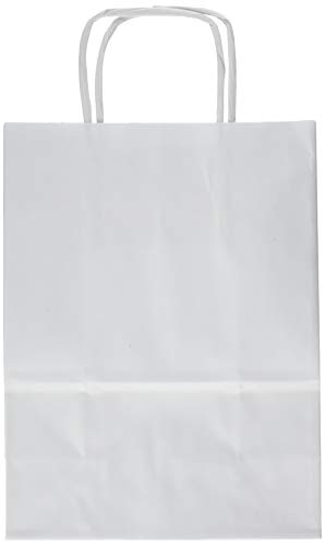 Rex Sadoch Sds16Bia Borse In Carta Con Manico Ritorto, Confezione Con 25 Pezzi, Bianco