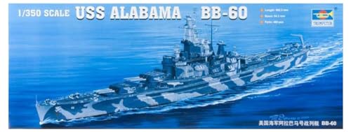 Trumpeter 1:350 - Modellino Nave Da Guerra Uss Alabama Bb-60 (Tru05307)