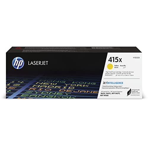 Hp 415X W2032X, Cartuccia Toner Originale Hp Da 6000 Pagine, Compatibile Con Le Stampanti Hp Laserjet M453, M455, Mfp M479, Mfp M480, Giallo