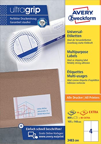 Avery 3483 Etichetta Multiuso