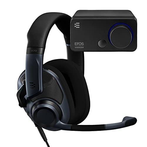 Epos H6Pro Open Back + Gsx 300 Audio Gaming Bundle For Windows And Pc, Lift-To-Mute Mic, Lightweight Gaming Headset With Audio Dac For Improved Sound,