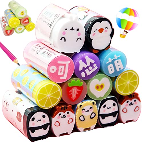 12 Pezzi Gomme Da Scuola Gomme Da Cancelleria, Gomme Per Cancelleria, Gomma Da Cancellare In Gomma, Per Pulire I Segni Di Matita, Studio, Regalo (Invi
