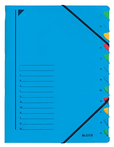 Leitz Part-File Leitz Cartella - 12 Divisori - Blu - 39120035