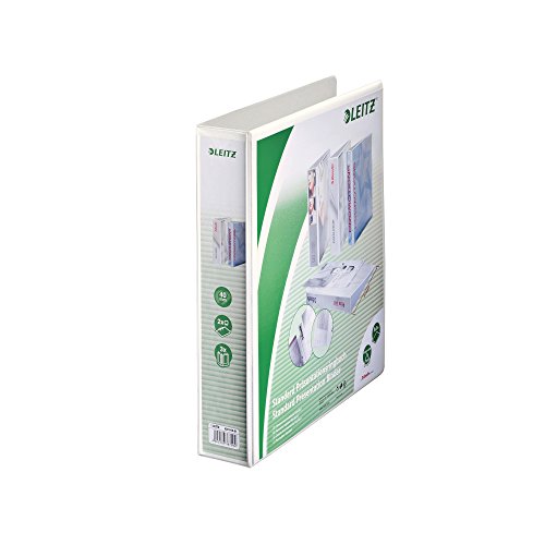 Leitz Präsentations-Ringbuch, A4 Überbreite, Weiß, 2 D-Ring-